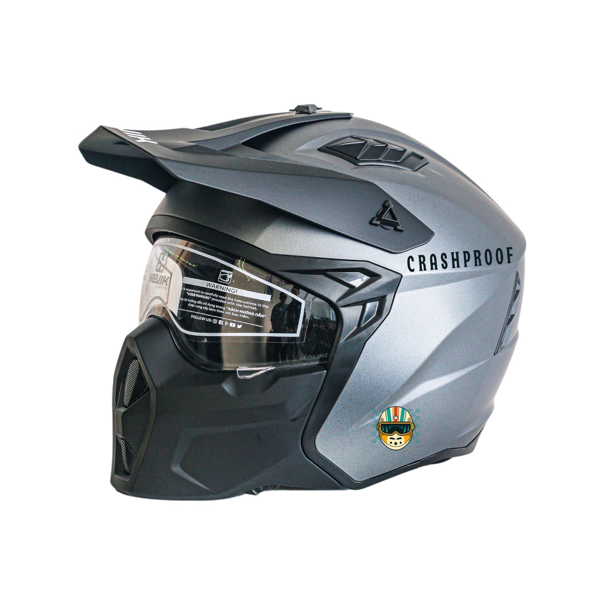 FULLFACE RETRO RANCHERO HELMET CP - MH001
