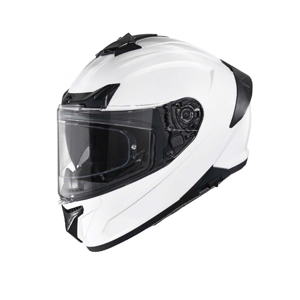 FULLFACE CRASHPROOF TYPHOON WHITE GL100 HELMET CP - MH007