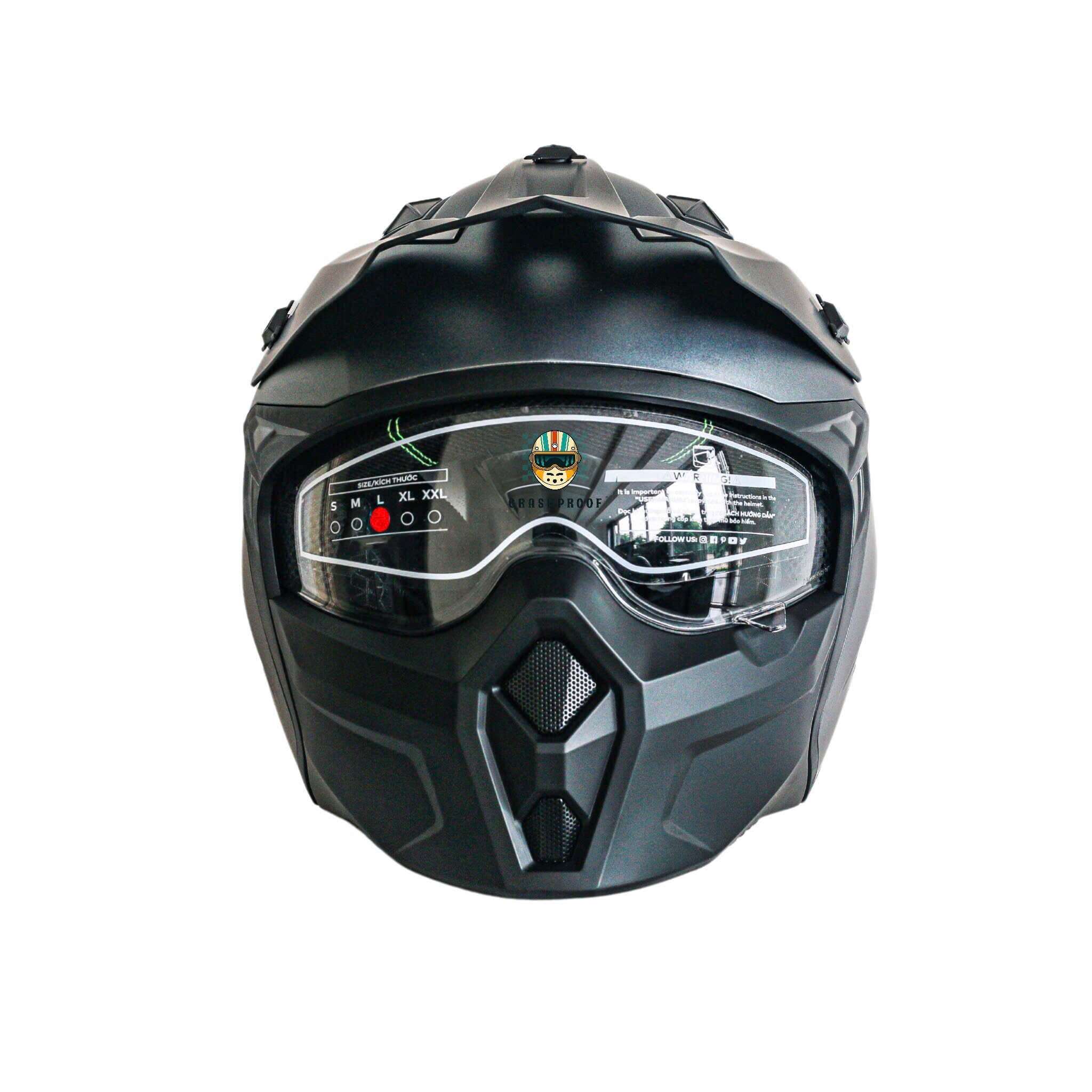 FULLFACE RETRO RANCHERO HELMET CP - MH001