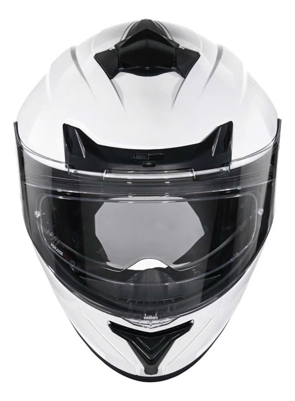 FULLFACE CRASHPROOF TYPHOON WHITE GL100 HELMET CP - MH007