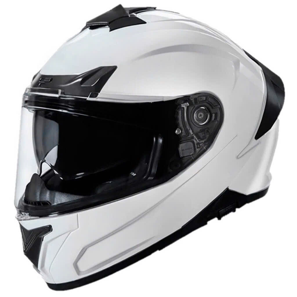 FULLFACE CRASHPROOF TYPHOON WHITE GL100 HELMET CP - MH007